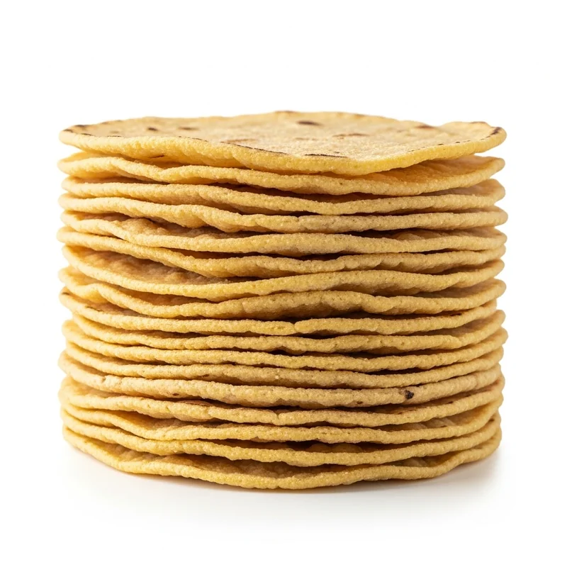 Mısır Tortilla besin değerleri - 1 porsiyon (44g) başına 96 kalori