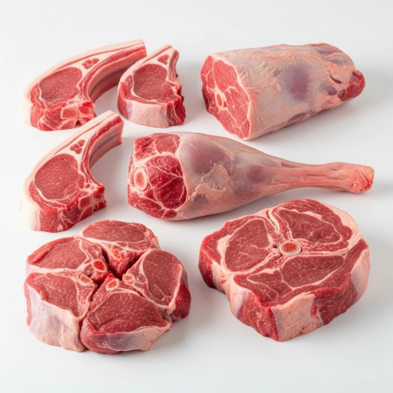 Kuzu Eti besin değerleri - 1 porsiyon (45g) başına 33 kalori